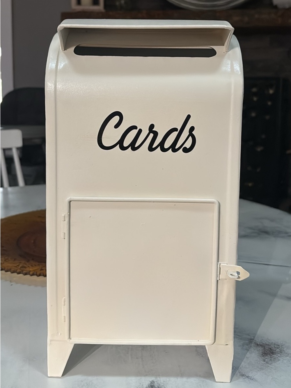 Wedding Card Metal Mailbox (Ivory)